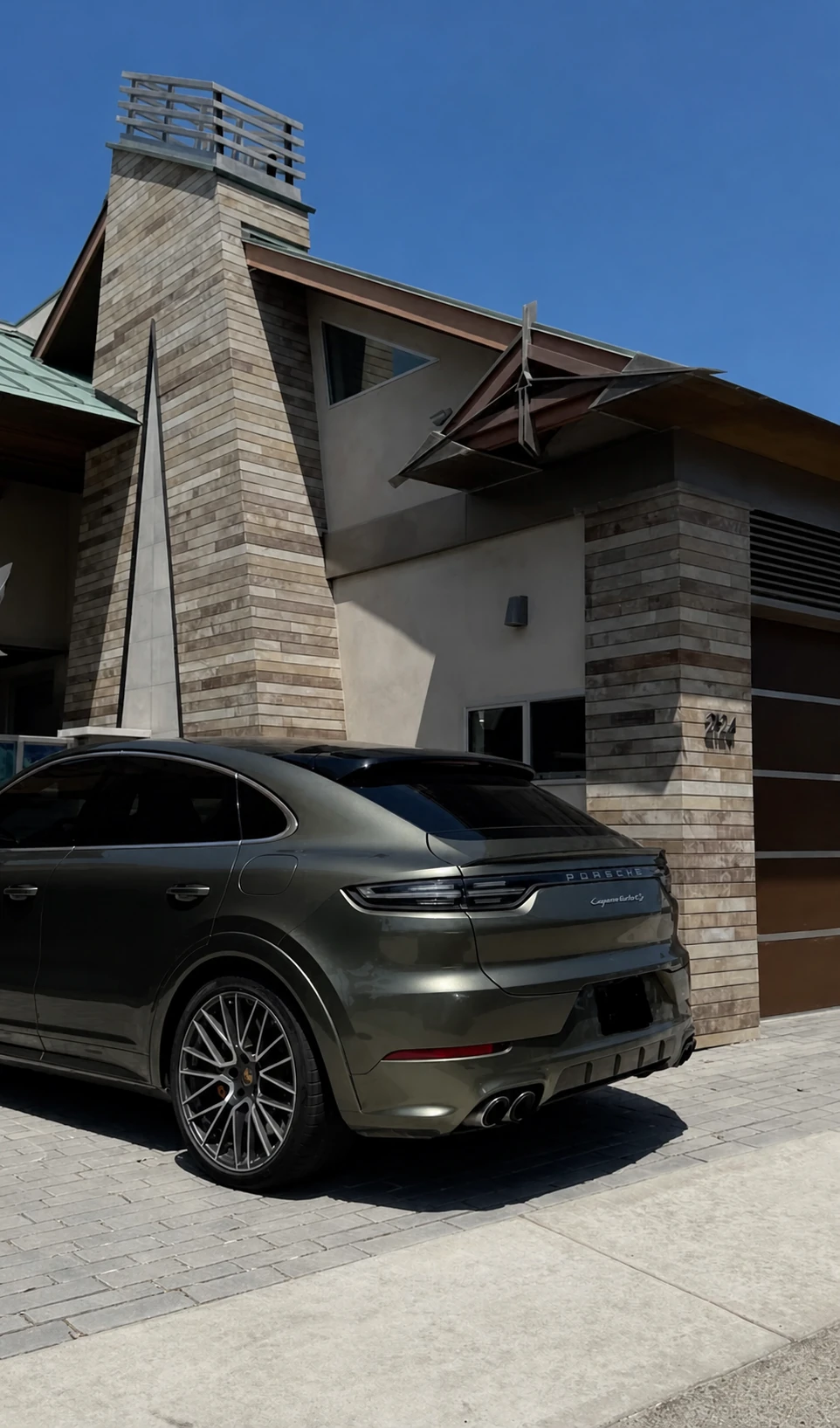 Spotless dark performance SUV