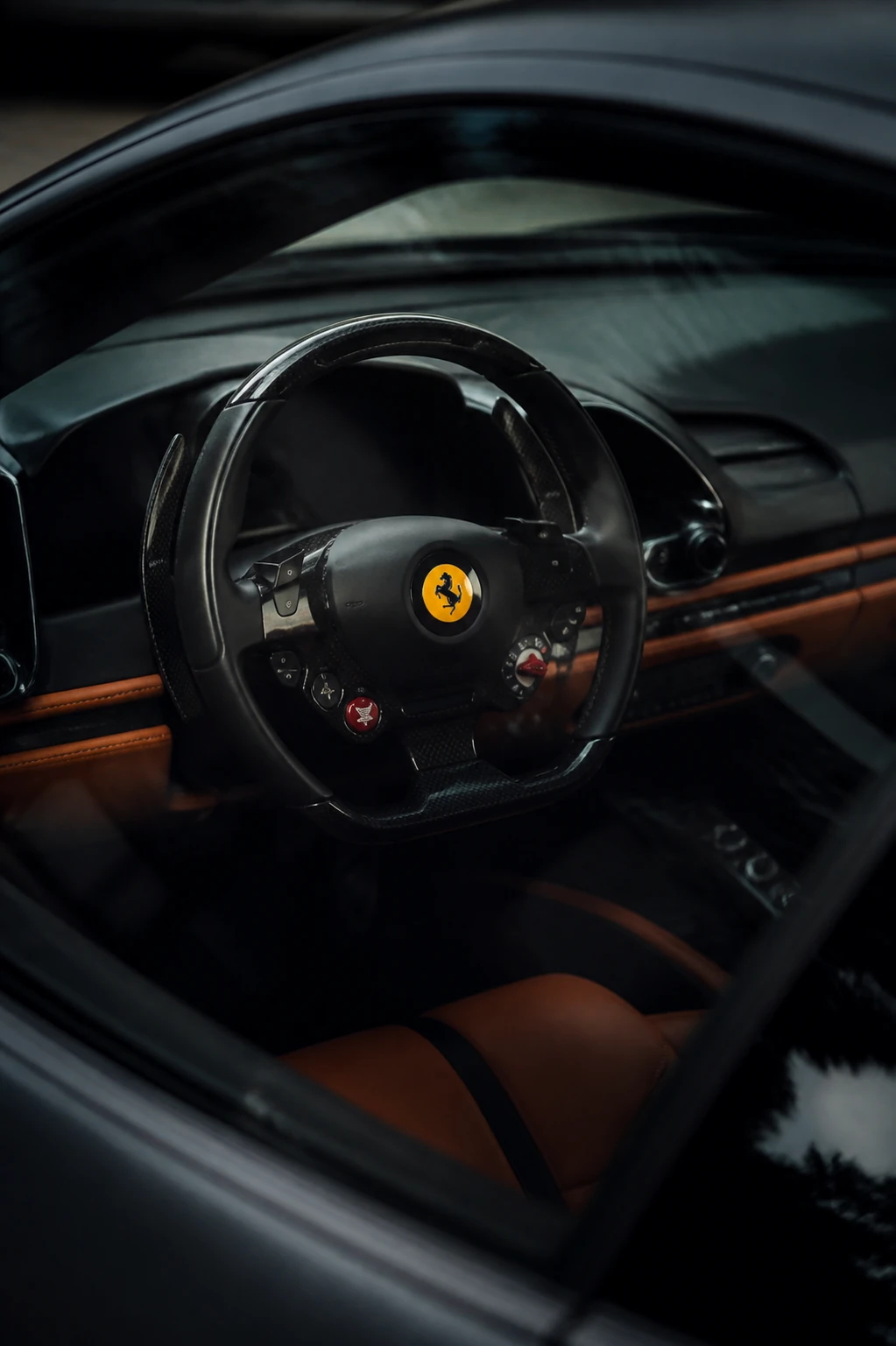 Premium sports car interior